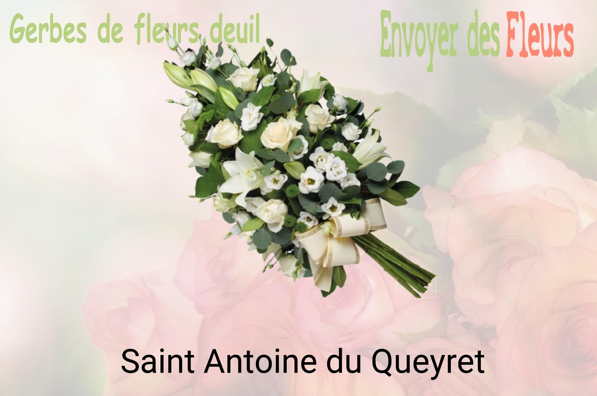 Gerbe de fleurs de deuil livrée à Saint-Antoine-du-Queyret